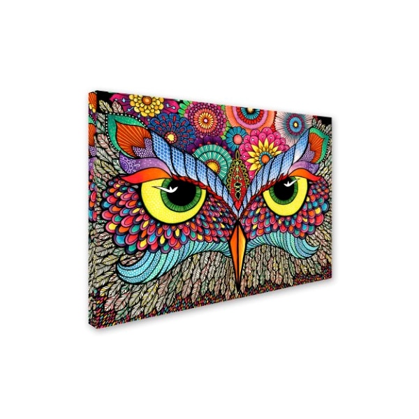 Hello Angel 'Owl Face' Canvas Art,18x24